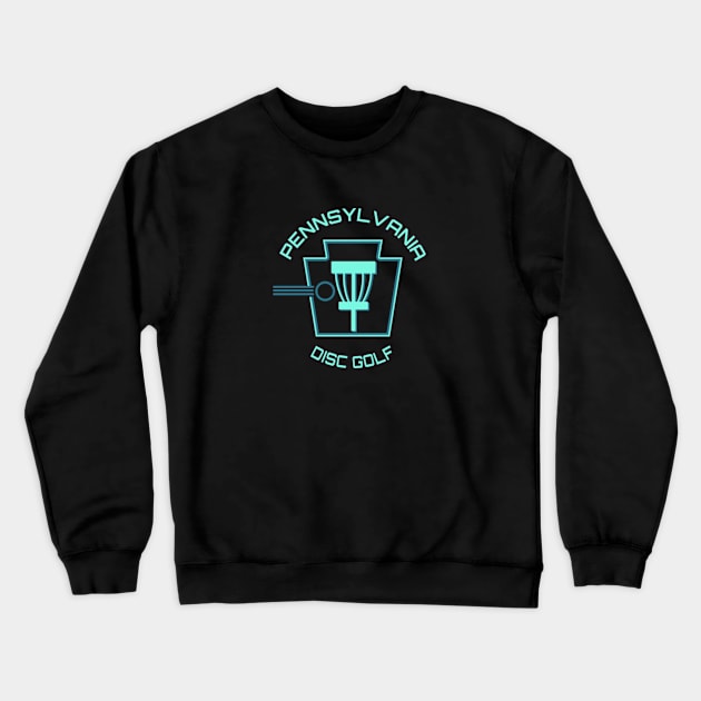 Pennsylvania Disc Golf - Keystone Light Green Crewneck Sweatshirt by grahamwilliams